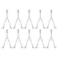 Cabinet Hangers For Spray Painting 10 Piece Stainless Steel Hangable Hooks Cabinet Door Hangers For Painting For Woodworking sidabras