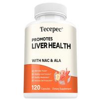 Premium Liver Health Capsules with NAC and ALA for Metabolism and Immune Support 120 Capsules 120PCS white
