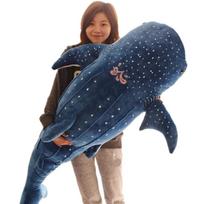 50/100CM Nauji animacinių filmukų mėlyno ryklio pliušiniai žaislai Didelė žuvis Banginis Kūdikio minkštos gyvūnų pagalvės Lėlės Vaikų gimtadienio dovanos 100cm