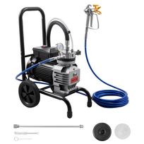 VEVOR Diaphragm Airless Paint Sprayer, 1800 W Efficient Cart Airless Paint Sprayer, 3300 psi High Pressure, with Extension Pole 49 x 35 x 70.5 cm