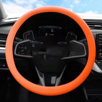 Automobilio universalus silikoninis vairo užvalkalas elastingas pirštinės užvalkalas tekstūra minkštas daugiaspalvis auto dekoravimas pasidaryk pats priedai pilka spalva