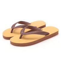Elephant Brand Klasikinės guminės šlepetės vyrams - Autentiški Nanyang dirželiniai sandalai iš Tailando beige
