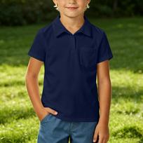 Kids School Uniform Shirt with Collar, Casual Tee for Kindergarten Class 120 brown