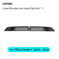 For Tesla Model Y 2020-2024 New juniper Launch 2026  Car Lower Bumper Anti Insect Net Anti Dust Proof Inner Vent Grille Cover Option 1
