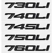 3D ABS Automobilio bagažinės raidės Logotipo Lipdukai Ženklelis Emblema R89 Lipdukas BMW 7 Serijai 730Li 740Li 745Li 750Li 760Li G11 G12 E38 E65 E66 F01 745Li black
