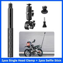 Insta360 x2 x3 x4 x5 Motociklo Dviračio Laikiklis Selfie Stick skirtas Insta 360 x2 x3 x4 x5 Moto Monopodas Vairo Priedų Rinkinys Single Clamp Mount