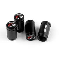 4Pcs Metal Car Wheel Tire Valve Stem Caps Covers For Seat Leon Tarraco 5f Ibiza 6l 6j MK1 Arosa Ateca Altea FR Cupra Exeo Toledo black