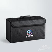 Automobilio bagažinės laikymo dėžė Anglies pluošto sulankstoma laikymo dėklas Priedas BMW X1 X2 X3 X5 X6 X7 F20 F15 F16 F48 G20 G30 M1 lipdukas