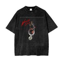 WINNING SPEECH Karan Aujla | Acid Wash Oversized T-Shirt S black