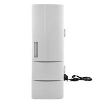 Portable USB Mini Fridge Freezer Refrigerator Cooler and Warmer For Home Office Car Boat white