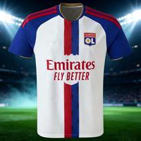 Olympique Lyon 2026-2027 Namų marškinėliai 3D spausdintas futbolo marškinėlis 2026 m. vasara Vyriškas sportinis marškinėlis 5XL