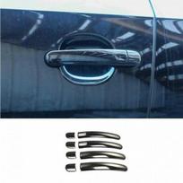 Fit For Volkswagen Jetta 2012-2018 Black Steel Side Smart Door Handle Cover Trim black