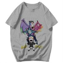 Men T Shirt Deltarune Spamton Neo BIG SHOT Cotton Y2K Graphic Quality Unisex Tops T Shirts L gray