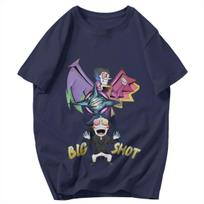 Men T Shirt Deltarune Spamton Neo BIG SHOT Cotton Y2K Graphic Quality Unisex Tops T Shirts L gray