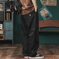 Men's Loose-Fit Casual Wide-Leg Overalls - Retro Quick-Dry Outdoor Pants for Autumn XXXL juoda
