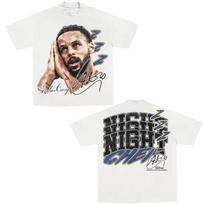 Stephen Curry  Night Night Chef  Vintažiniai Krepšinio Per dydį Moteriški Ir Vyriški Patogūs Madingi Marškinėliai S gray