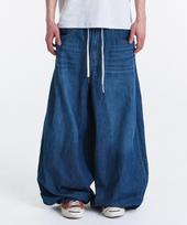 Gicheol Summer Vacation Balloon Pants (Dark Blue) Dark Blue/Xs blue