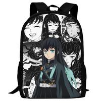 Demon Slayer Anime Kuprinė Nezuko Kamado Spausdinimas Studentų Mokyklinė Kuprinė Paauglių Mergaičių Kelioninė Kuprinė Atsitiktinė Dieninė Kuprinė Mochila Dovana black