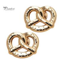 Casual Outfit Accessories 1/2Pcs Golden Plated Alloy Pretzel Brooch, Mini Knotted Bread Lapel Pin for Anti Oxidation Men Women, Decorative Clothes Bag 2pcs beige