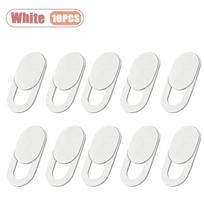 10-80PCS Elliptical Webcam Privacy Cover Sliding Lens Shield for Laptop Phone Tablet Anti Spy Camera Blocker Thin Stick On black