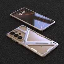 LUPHIE Luxury Metal Bumper Armor Case for Galaxy S26 Ultra S25U Military Grade Drop Protection Defender Cover Cooling Case Funda For Galaxy S26 Ultra