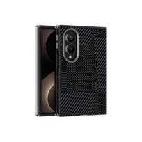 For Samsung Galaxy Z Fold 8 Wide Case Built-in Magnetic Checkered Texture Skin-friendly PU Leather Cover for Samsung Z Fold8 Galaxy Z Fold 8