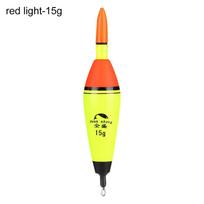 5g-100g Electronic Plastic Buoyancy Eva Foam Bobber Fishing Night Float Ball Boia red light-15g