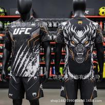 Mens Sporty MMA Training Set Short Sleeve T-Shirt Shorts Lightweight Athletic Wear Teens Young Adults L