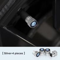 4pcs Metal Car Wheel Tire Valve Cap Stem Covers Accessories For Volkswagen VW R Polo Golf 8 Tiguan Passat Touareg Magotan Touran