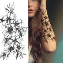 3D netikros plikojo erelio tikroviškos laikinos tatuiruotės vyrams berniukams vaikams Seno vilko drakono katės undinėlės tatuiruotės lipdukai gėlių tatuiruotės ranka