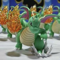 Pokemon, Fire Fist, Fast Dragon Tyrannosaurus, Pokémon, Doll Ornament, Model Box Figure brown