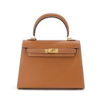 Antros kartos rankinė per petį Lengva prabangi karvės odos aukštos klasės pojūtis natūrali oda universali madinga vienos peties rankinė moteriška Medium 25 x 11 x 20cm brown