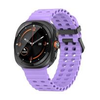 Marine Band for Samsung Galaxy watch Ultra 47mm  accessories watchband silicone sport bracelet correa Galaxy watch 7 Strap Galaxy watch Ultra black