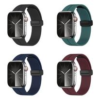 4Pcs Silicone Strap for Apple Watch Ultra Band 49mm 44mm 45mm 41mm 40mm 42mm 38mm Bracelet IWatch Series Ultra 8 7 3 4 5 6 Se 8 Band watchband 42/44/45/49=S(10/11)-46MM gray