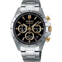 SEIKO 1 5 Sekundžių Chronografas Kvarcinis Laikrodis Vyriškas SBTR015 JuodaAuksinė black