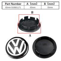 4pcs For VW Polo Golf 4 5 6 7 Touran CC Passat Wheel Center Hub Caps 55mm 56mm 65mm 70mm wheel cover accessories