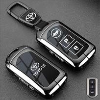 Compatible with Toyota Alphard Key Cover for Noah, Sienna, Sienta, Superb, Voxy, Tundra, Sequoia, and Truck Car Bag Buckle Shell black