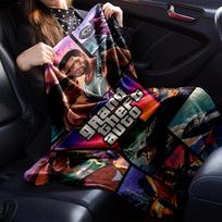 GTA 6 Theme Printed Blanket - Perfect for Couch, Bed, Travel & Outdoor Use | Machine Washable, Cozy & Durable. 100cmx150cm