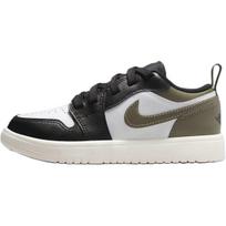Air Jordan 1 Low ALT PS Black Toe Medium Olive Kids Sneakers Sail White DR9748-092 29.5 black
