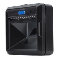 Desktop Barcode Scanner High Speed IR Automatic Sensing 1D 2D QR Code Scanner for Supermarket Store black