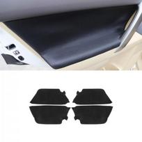 4pcs Microfiber Door Panel Armrest Leather Cover Trim For Toyota Prado 2010-2018 gray