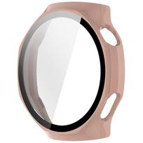 PC Case+Tempered Glass for Huawei Watch GT 6pro 46mm Hard Cover Bumper for Huawei Band GT 6pro Anti-drop Screen Protector Shell for GT 6pro white