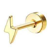 Drperfect 1 vnt. Auskarai jautrioms ausims Chirurginio plieno auskarai moterims Smulkūs plokšteliu užsegami auskarai auskarai žiedeliai kremzlės auskarai 0.8mm6mm beige