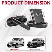 For Jeep Wrangler JK JKU A-Pillar Light Mount Kit Aluminum Hood Ditch LED Pod Brackets Windshield Mounting Bracket 2007-2018 sidabras