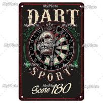 MyPlate Darts 180 Metal Sign Beer Bar Vintage Plaque Shop Tin Sign Plate Wall Decor For Bar Club Art Painting Poster Gift 20*30cm gray