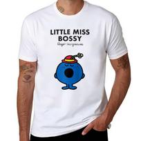 Miss Little Mr Bossy Men Raglan TShirt Performance Workout Short Sleeve Tee M gray