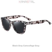 Men Polarized Sunglasses Women UV400 Sun Glasses PC Colorful Eyeglasses Frame Camping Outdoor Goggles Anti Glare Shade Eyewear gray