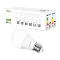 LED bulb LEPRO 100090-DW-EU-6 E27 A60 8.5W (60W) 806 lm 6500 K cool 180° 6 pieces | 100090-DW-EU-6 | 4894495036196