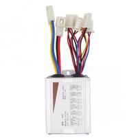 12V/24V/36V/48V 500/800W DC elektrinio dviračio variklio šepečiu valdiklio dėžė, skirta elektriniam dviračio paspirtukui 24V white
