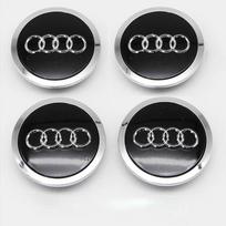 4pcs 69mm Car Wheel Center Cap Logo Hub Badge Rims Cover For Audi A1 A2 A3 A4 A5 A6 A7 A8 Q2 Q3 Q4 Q5 Q6 Q7 Q8 TT S6 Accessories gray